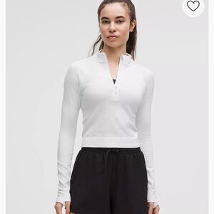 Lululemon Rest Less Cropped Half Zip